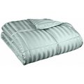 Grand Down All Season Wide Stripes Down Alternative Comforter  Twin/Twin XL-Jade COMFORTER TXL ST-JD (1in)